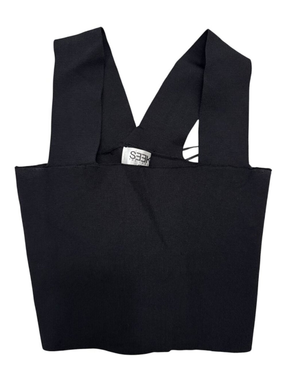 SEEK  THE LABEL black stretch top 
Sz M
